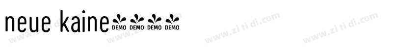 neue kaine字体转换
